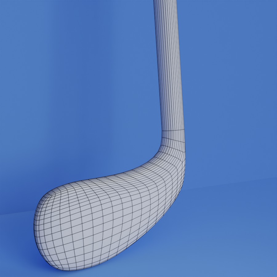 Golf Club and Golf ball 3d model preview image 2